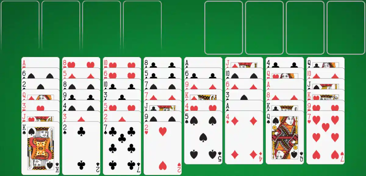 Freecell strategy example 1