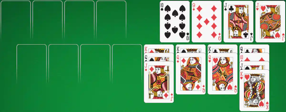 Freecell strategy example 10