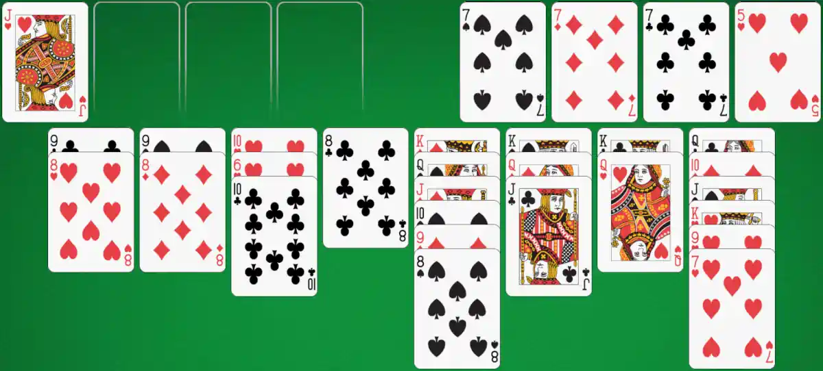 Freecell strategy example 9