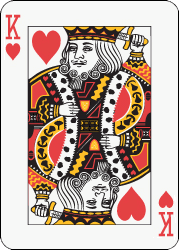 Modern Anglo-American King of Hearts.