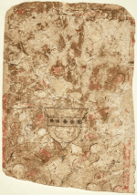 Fragment one of an Egyptian playing card from Cairo (Egypt), early 13th century; currently at the Dallas Museum of Art, the Keir Collection. © 2021 Dallas Museum of Art.