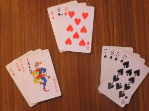 The Joker acting as a wild card (replacing the Three of Diamonds) in Rummy. Wikimedia Commons, public domain. Author: Adamt.