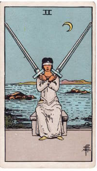 Tarot card: 2 of Swords