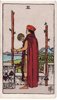 Tarot card: 2 of Wands