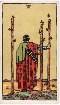 Tarot card: 3 of Wands