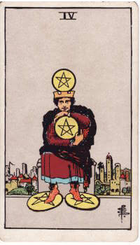 Tarot card: 4 of Pentacles