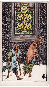 Tarot card: 5 of Pentacles