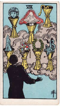 Tarot card: 7 of Cups