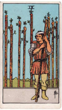 Tarot card: 9 of Wands