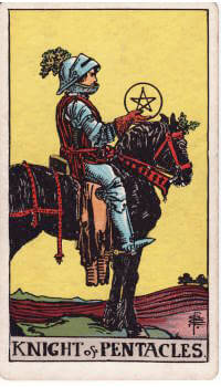 Tarot card: Knight of Pentacles