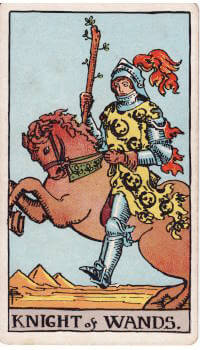 Tarot card: Knight of Wands