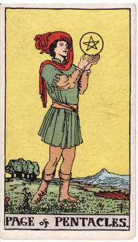 Tarot card: Page of Pentacles