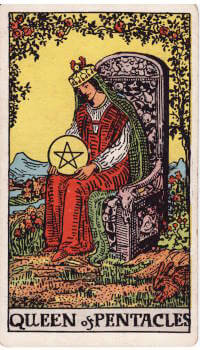 Tarot card: Queen of Pentacles